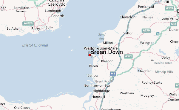 Brean Down Location Map