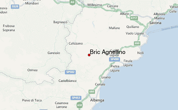 Bric Agnellino Location Map