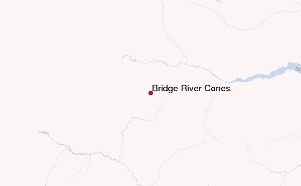 Bridge River Cones Location Map