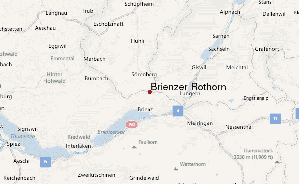 Brienzer Rothorn Location Map
