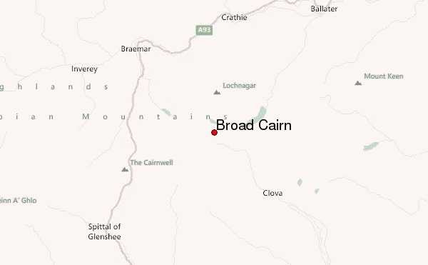 Broad Cairn Location Map