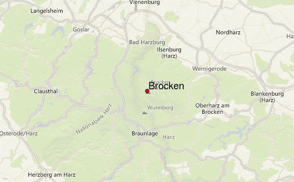 Brocken Location Map