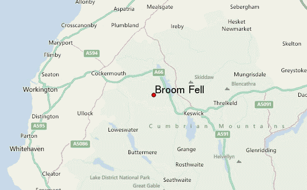 Broom Fell Location Map