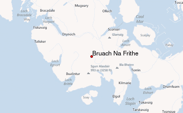 Bruach Na Frithe Location Map