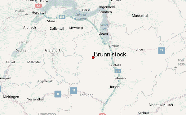 Brunnistock Location Map