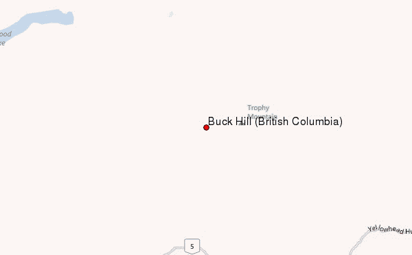 Buck Hill (British Columbia) Location Map