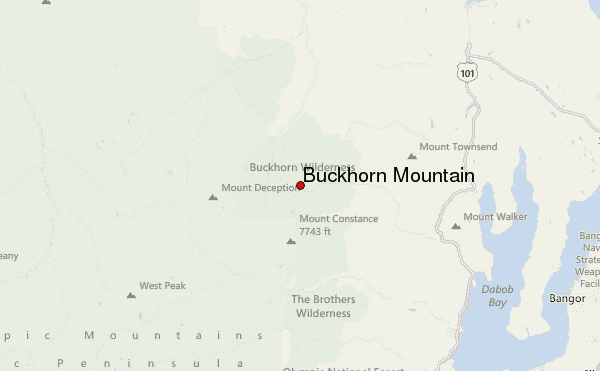 Buckhorn Mountain Location Map