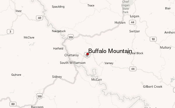Buffalo Mountain Location Map