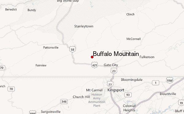 Buffalo Mountain Location Map