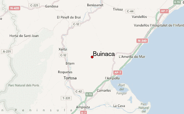 Buinaca Location Map