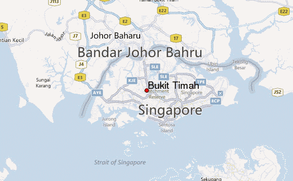 Bukit Timah Location Map