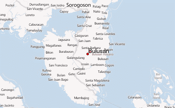 Bulusan Location Map