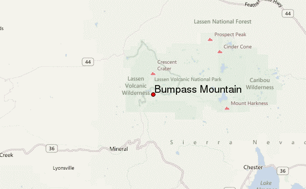 Bumpass Mountain Location Map