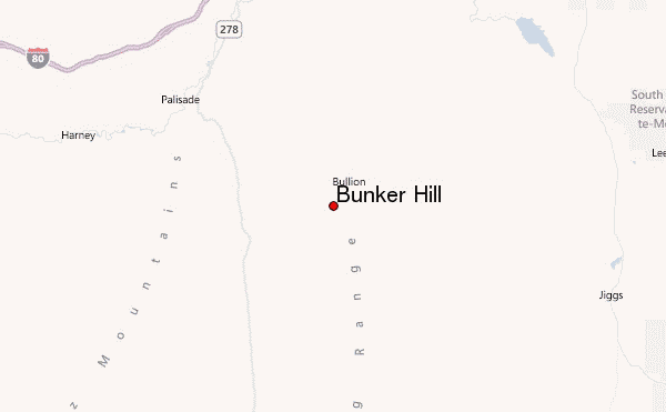 Bunker Hill Location Map