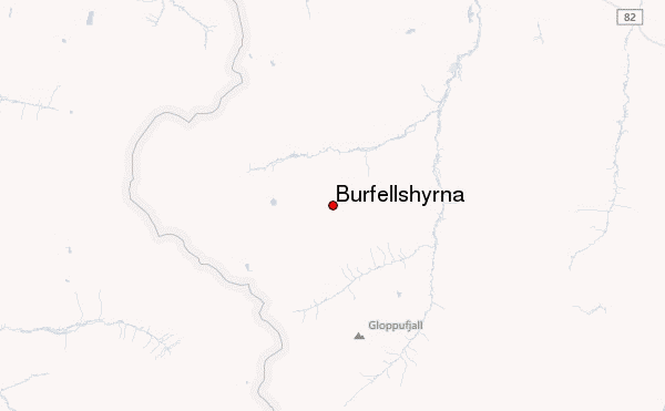 Búrfellshyrna Location Map