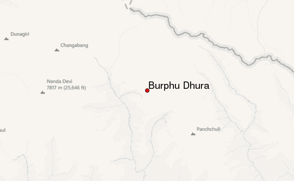 Burphu Dhura Location Map