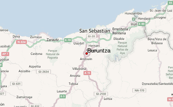 Buruntza Location Map