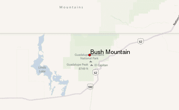 Bush Mountain Location Map
