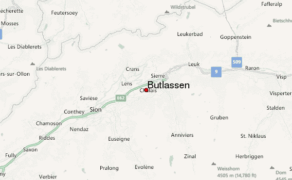 Butlassen Location Map
