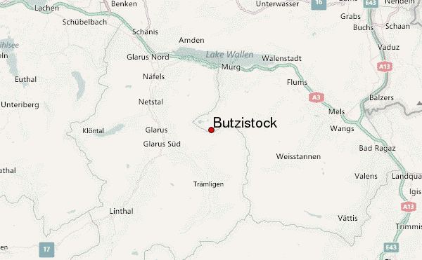 Bützistock Location Map