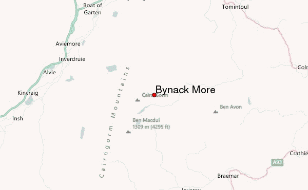 Bynack More Location Map