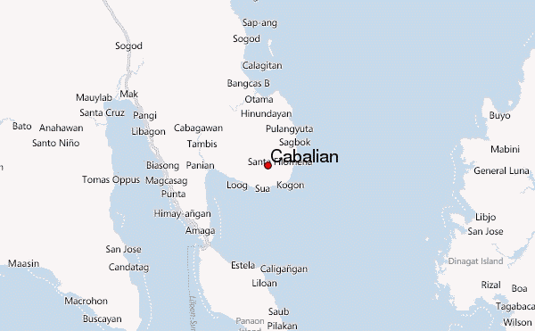 Cabalian Location Map