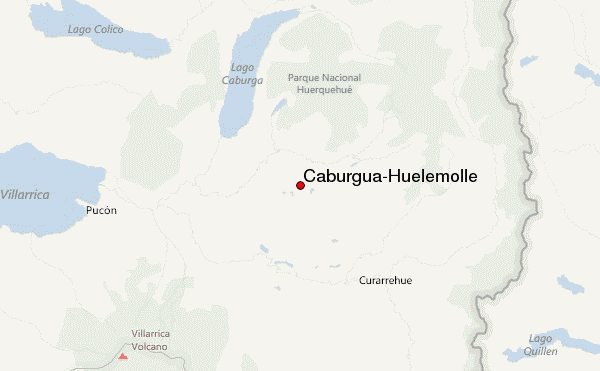 Caburgua-Huelemolle Location Map