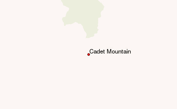 Cadet Mountain Location Map