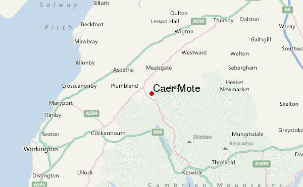 Caer Mote Location Map