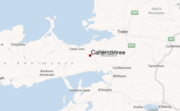 Caherconree Location Map