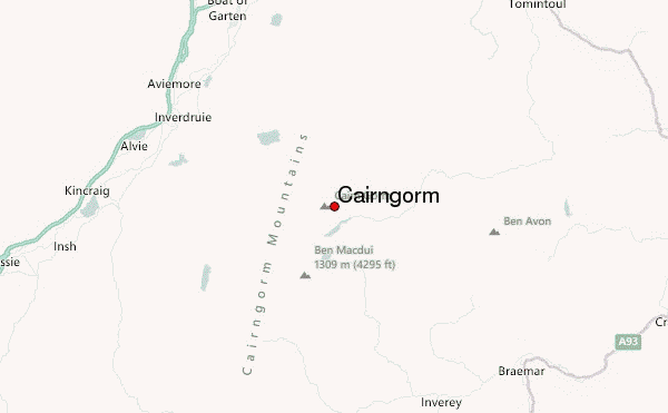 Cairngorm Location Map