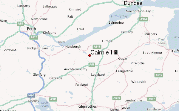 Cairnie Hill Location Map