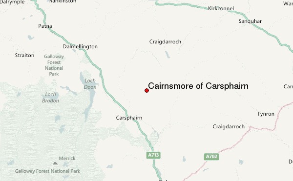 Cairnsmore of Carsphairn Location Map