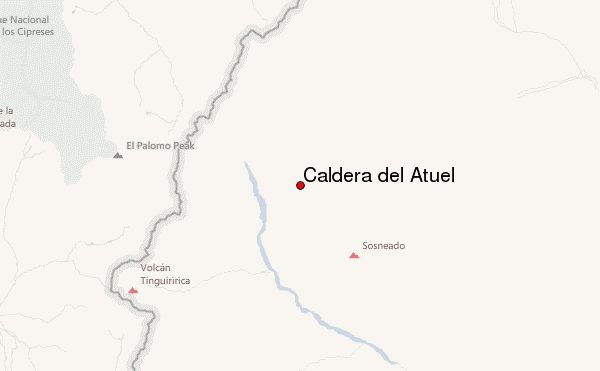 Caldera del Atuel Location Map