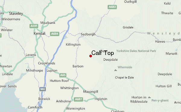 Calf Top Location Map