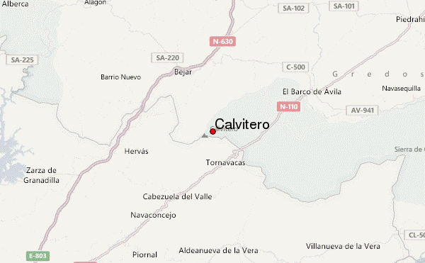 Calvitero Location Map