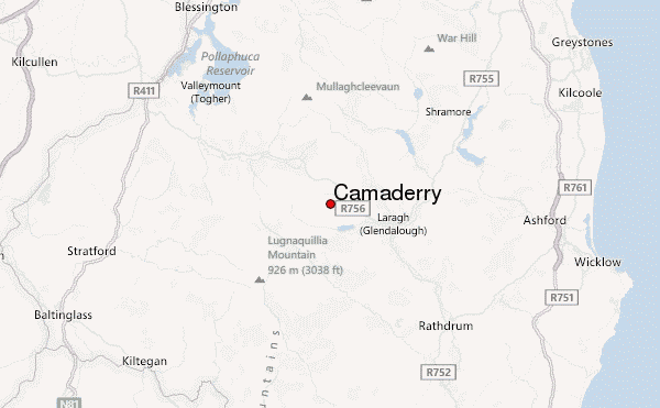 Camaderry Location Map