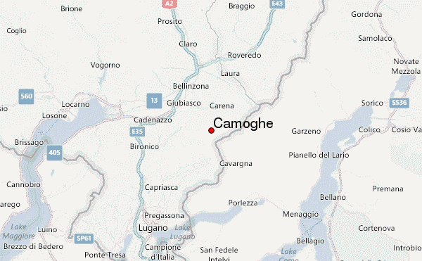 Camoghè Location Map
