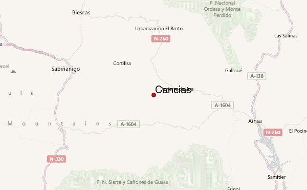 Cancias Location Map