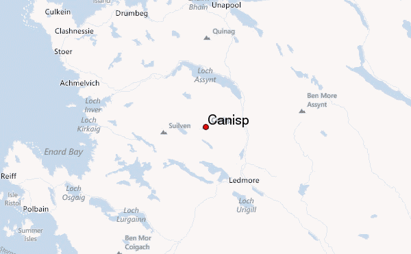 Canisp Location Map