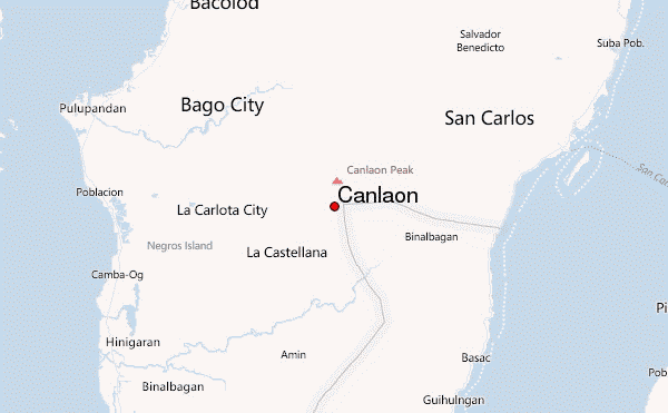 Canlaon Location Map