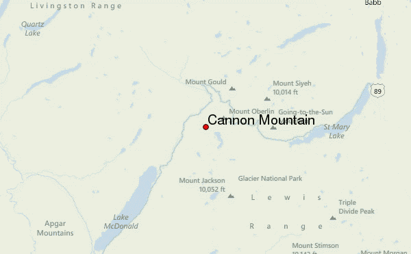 Cannon Mountain Location Map