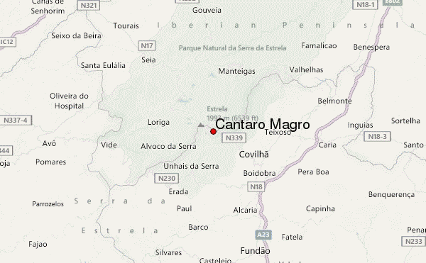 Cântaro Magro Location Map