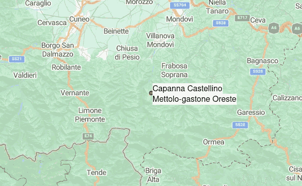 Capanna Castellino Mettolo/gastone Oreste Location Map