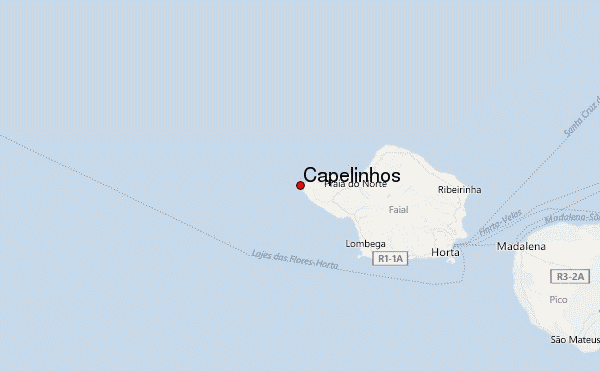Capelinhos Location Map