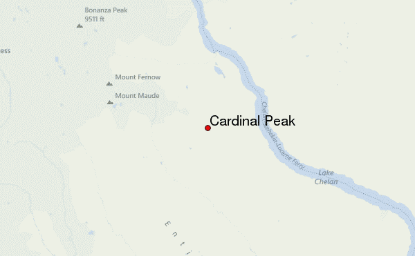 Cardinal Peak Location Map