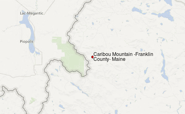 Caribou Mountain (Franklin County, Maine) Location Map