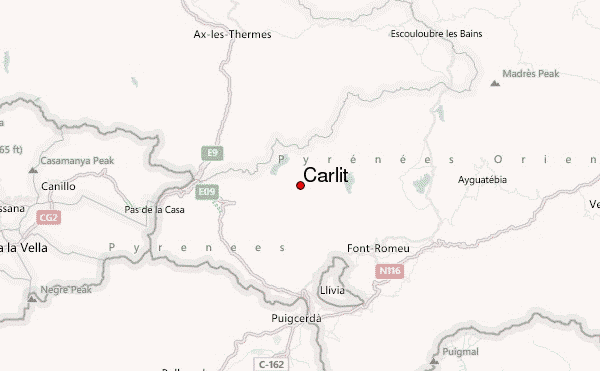 Carlit Location Map