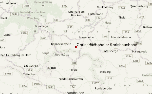 Carlshaushöhe or Karlshaushöhe Location Map