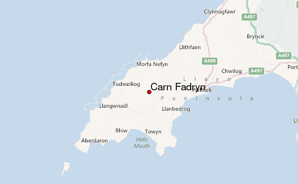 Carn Fadryn Location Map